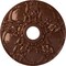 Ekena Millwork Norwich Ceiling Medallion (Fits Canopies up to 4 1/2"), 18"OD x 3 1/2"ID x 1 3/8"P, Copper Penny CM18NOCPS - alternate 1